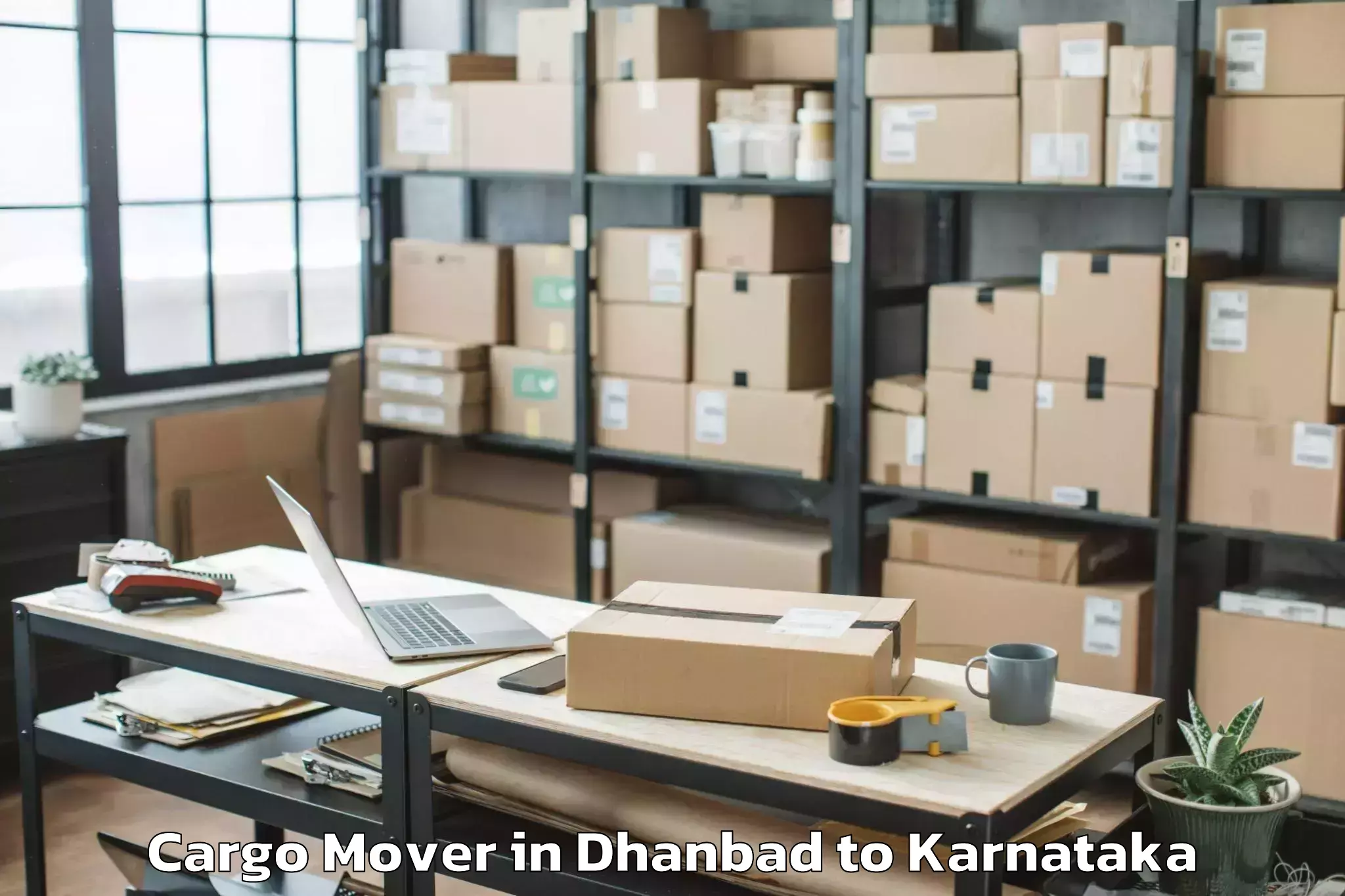 Top Dhanbad to Shikaripur Cargo Mover Available